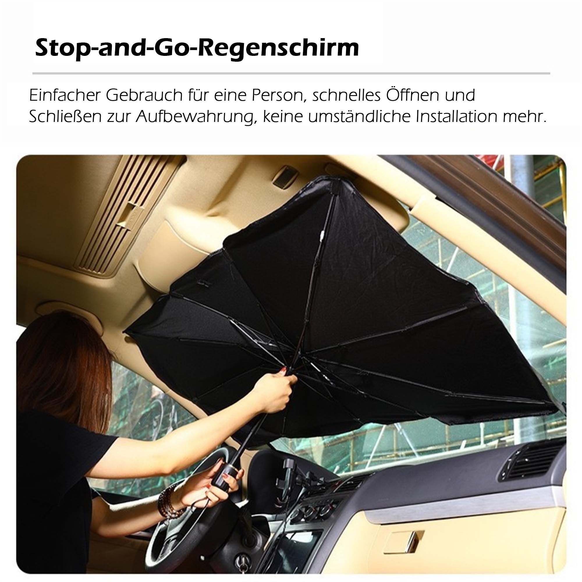 flowgoer Frontscheibenabdeckung SUV-Auto-Windschutzscheiben-Sonnenschutz-Sonnenschirm
