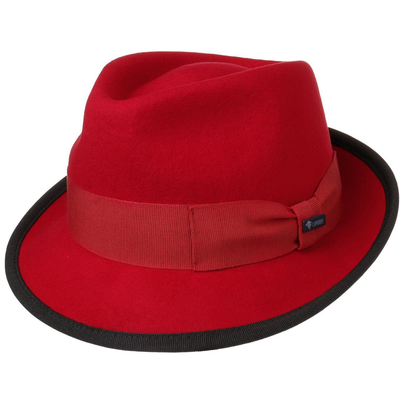 Lipodo Trilby (1-St) Trilby mit Ripsband, Made in Italy