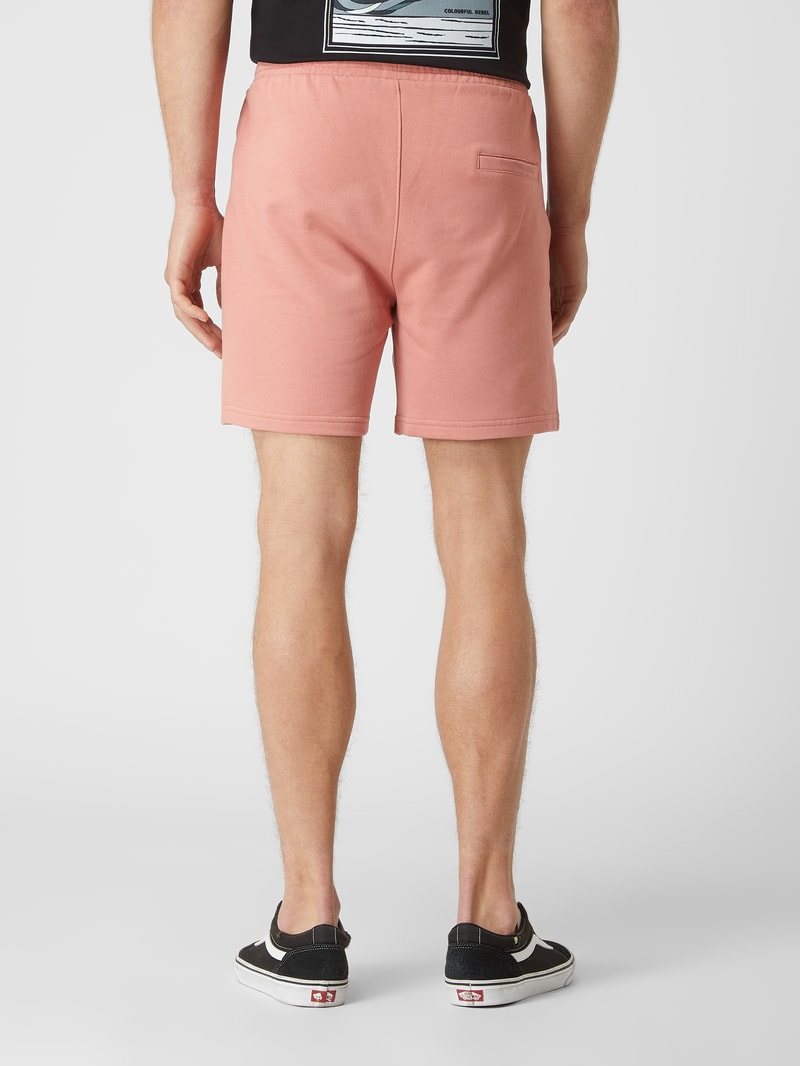 Sweatshorts aus Bio-Baumwolle in dunkel orange