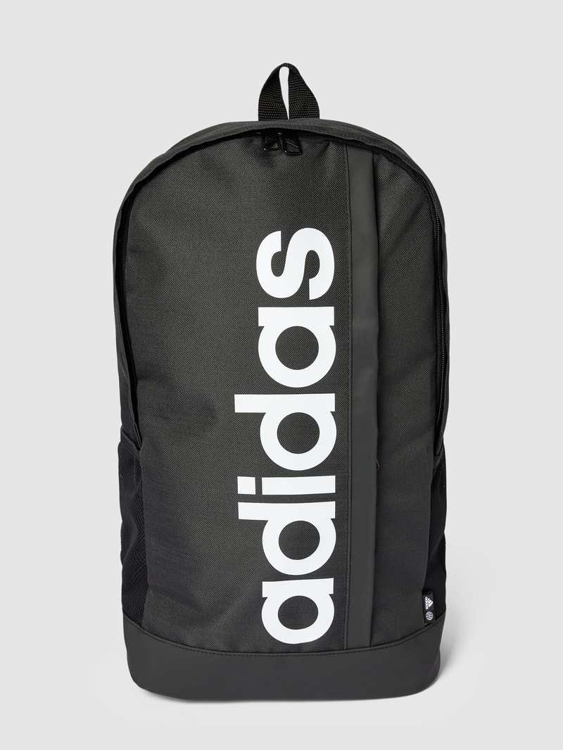 Rucksack mit Label-Print in schwarz
