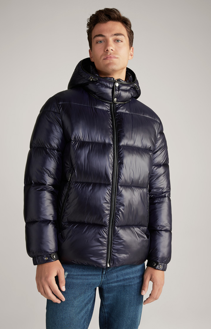 Steppjacke Ambro mit Kapuze in Dunkelblau