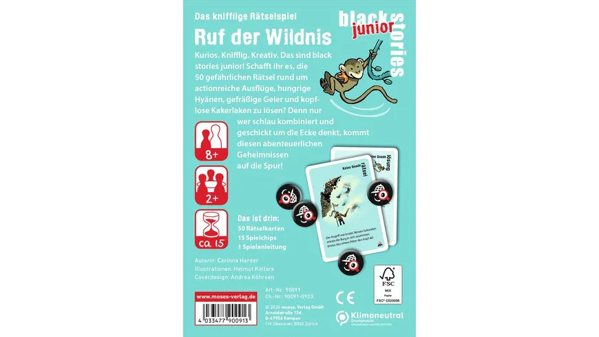 moses. - black stories junior Ruf der Wildnis