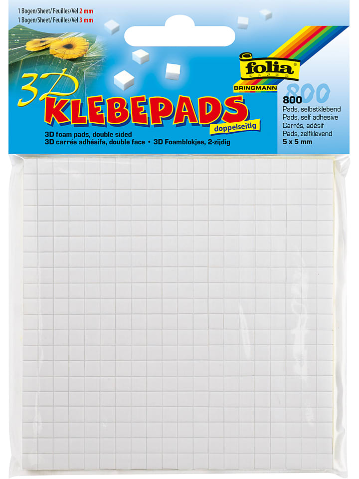 folia PAPER Klebepads in Weiß - 800 Stück günstig kaufen onesize