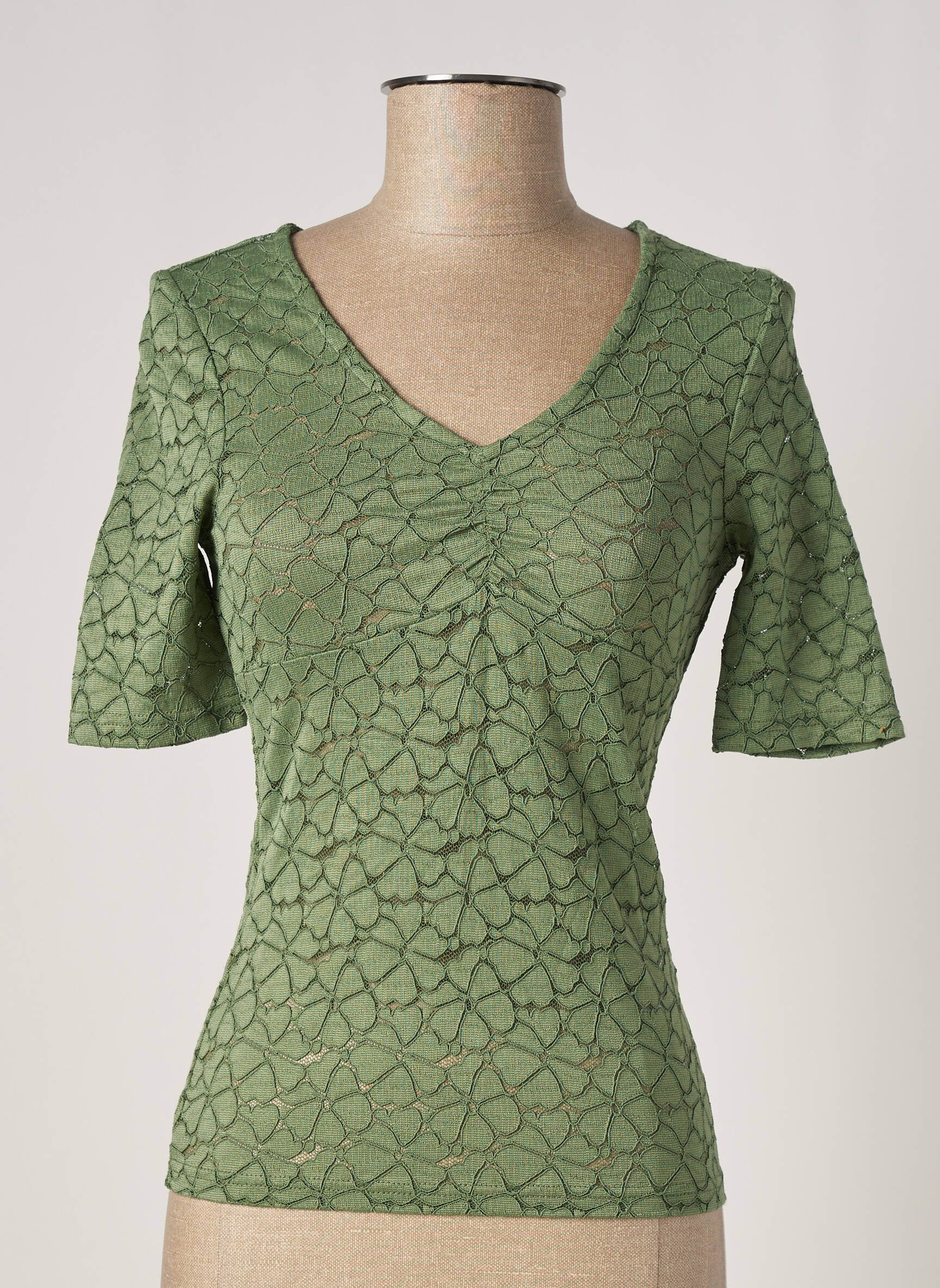 Only Tuniquemanchecourte Femme couleur vert