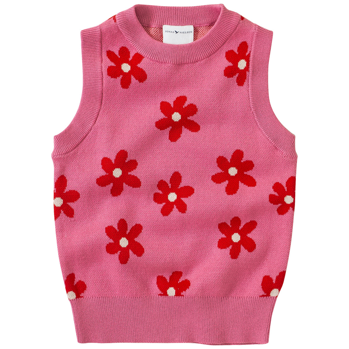Mädchen Pullunder mit Blumen-Allover