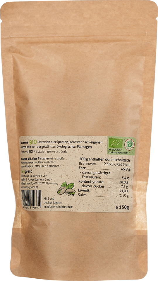 Kern-Gsund Bio - Pistazien mild gesalzen 150g