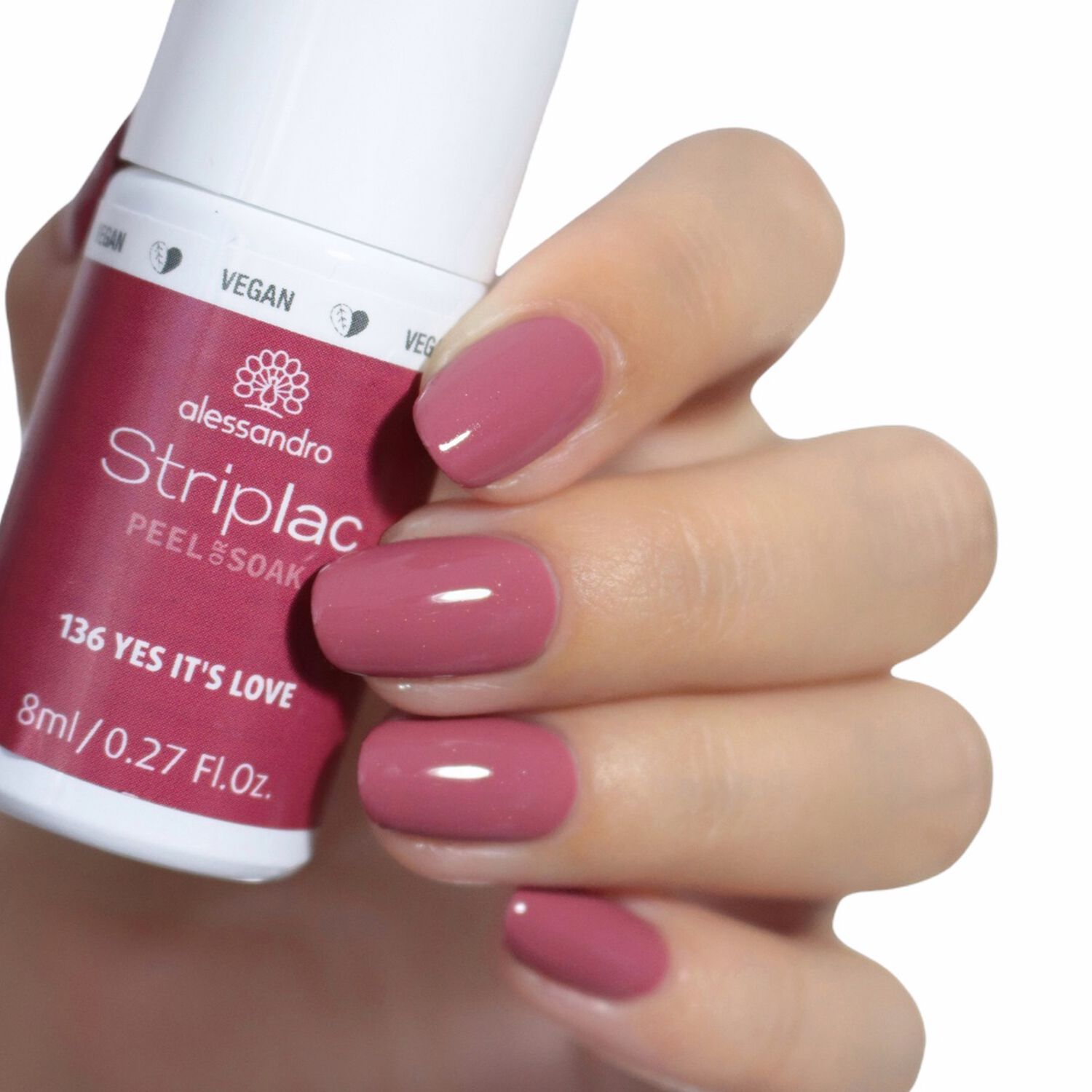 Alessandro Striplac Peel or Soak Vernis Semi-permanent - 136 Yes It's Love