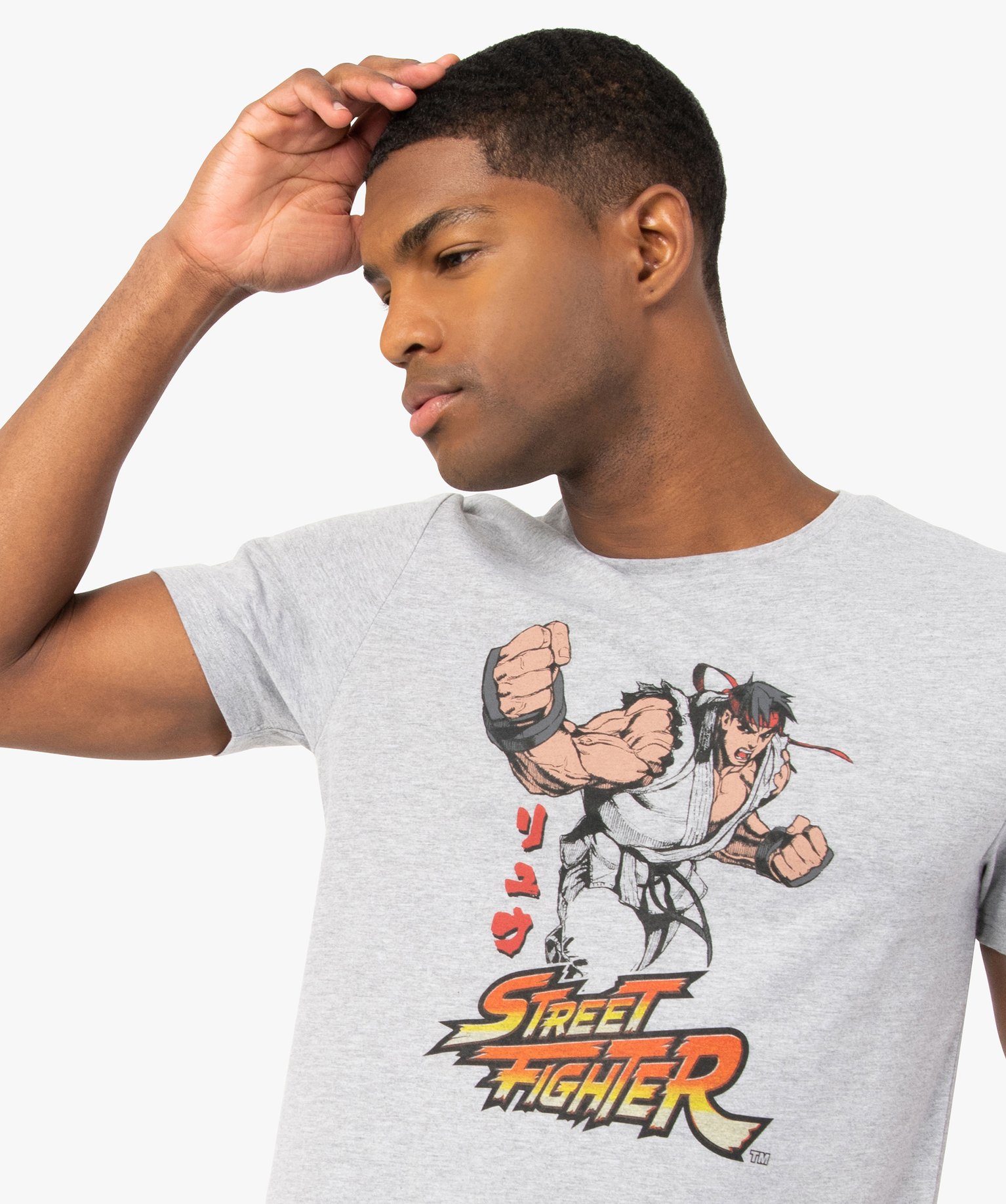 Tee-shirt homme à motif – Street Fighter gris | GEMO