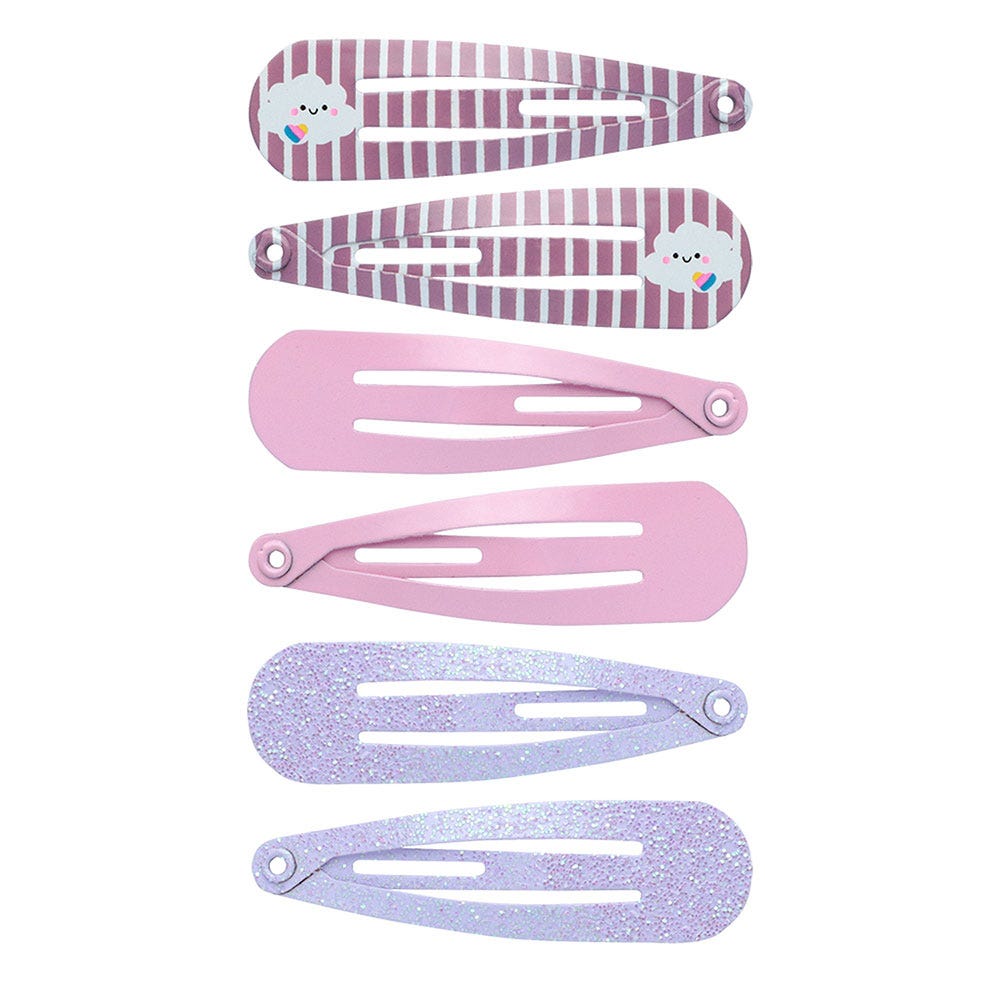 Solida Click-Clack Uni/Print rosa-pink-flieder 6 Stk.