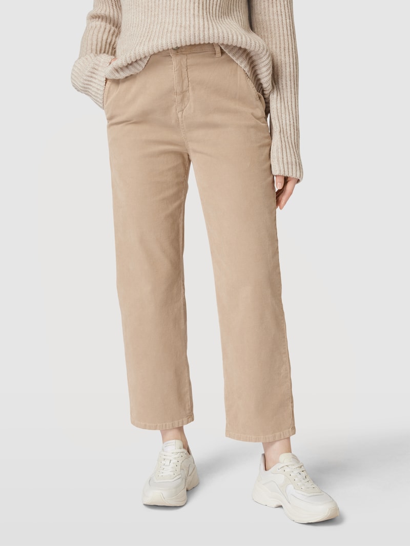Cordhose mit Gesäßtaschen Modell 'Mokoti' in beige