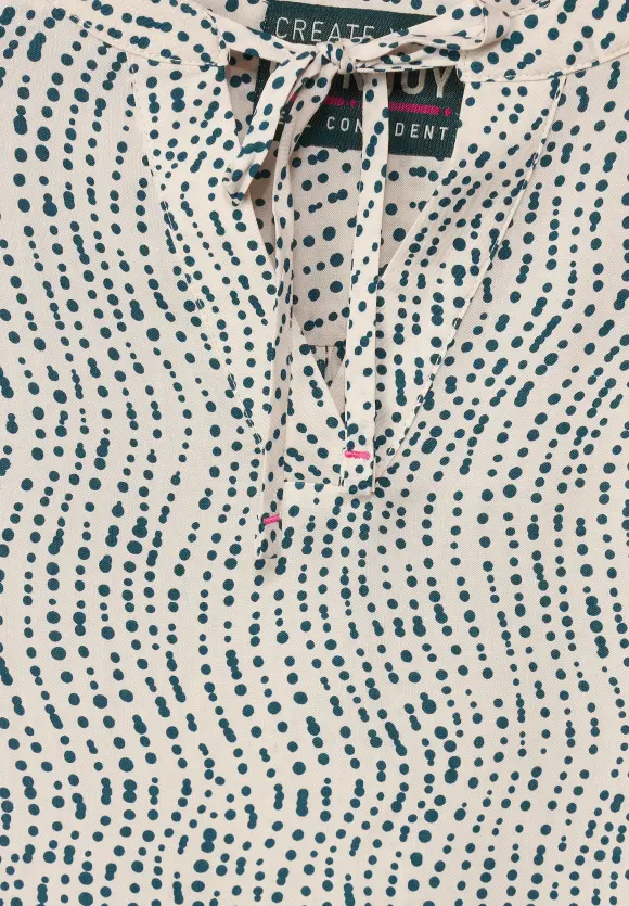 CECIL Printbluse mit Smockdetail