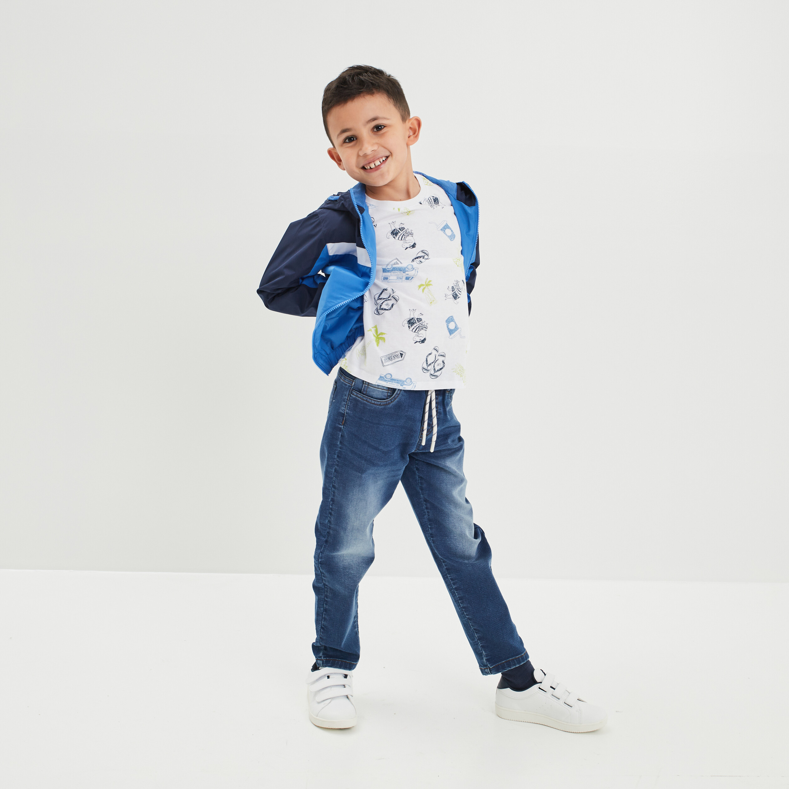 Jeans jogger Creeks denim stone garçon | La Halle