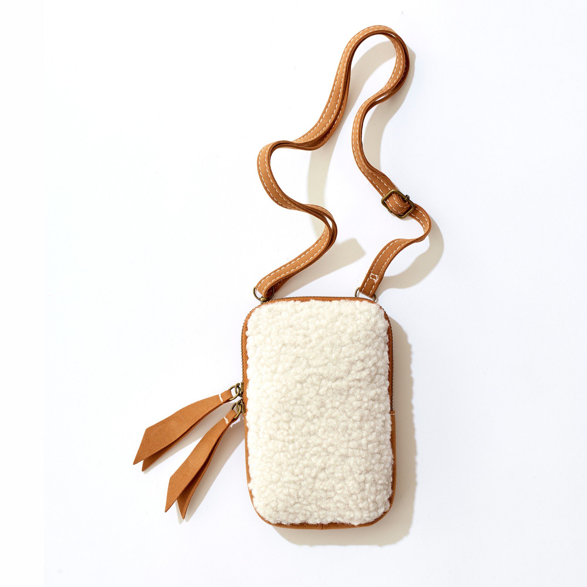 Sac pochette bouclette