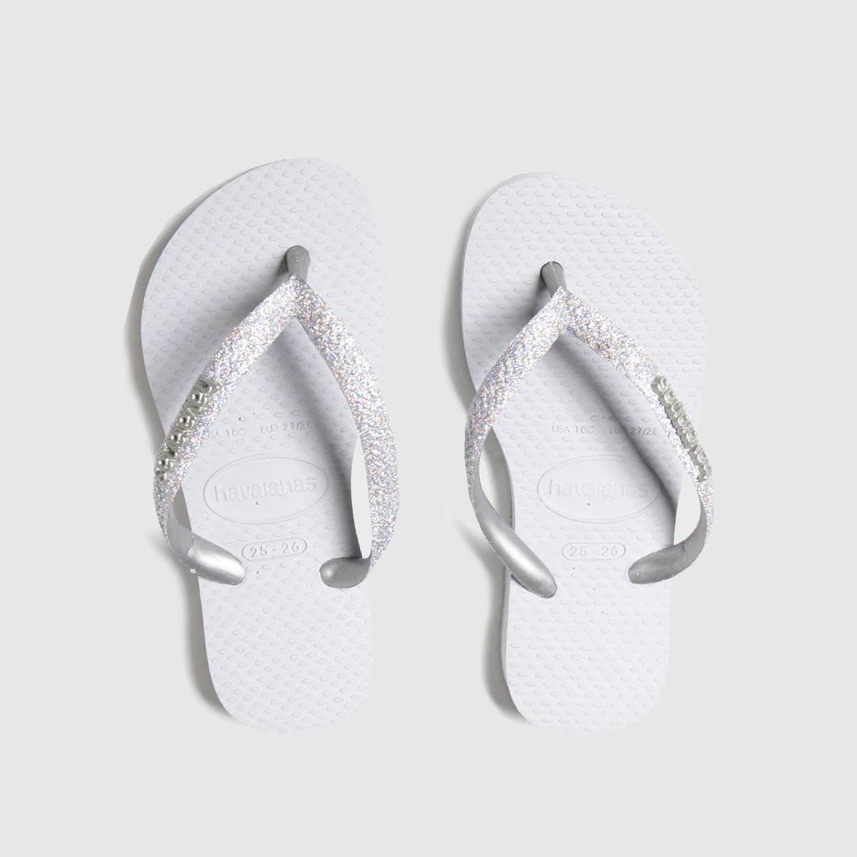 Havaianas ezüst slim csillámpor ii lány junior szandál