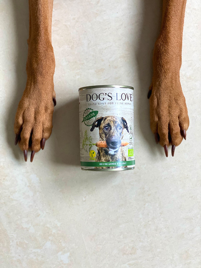 DOG'S LOVE Hundenassfutter DOG'S LOVE BIO 6x400g Greens