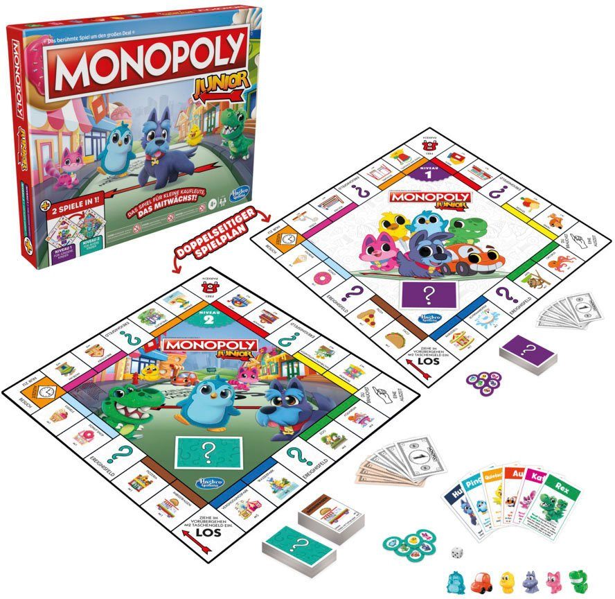 Hasbro Spiel, Monopoly Junior 2in1, Made in Europe