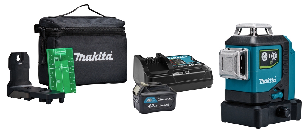 Makita SK700GDX Laser cu autonivelare în cruce verde 3x 360° 12V Max 4.0Ah Li-Ion