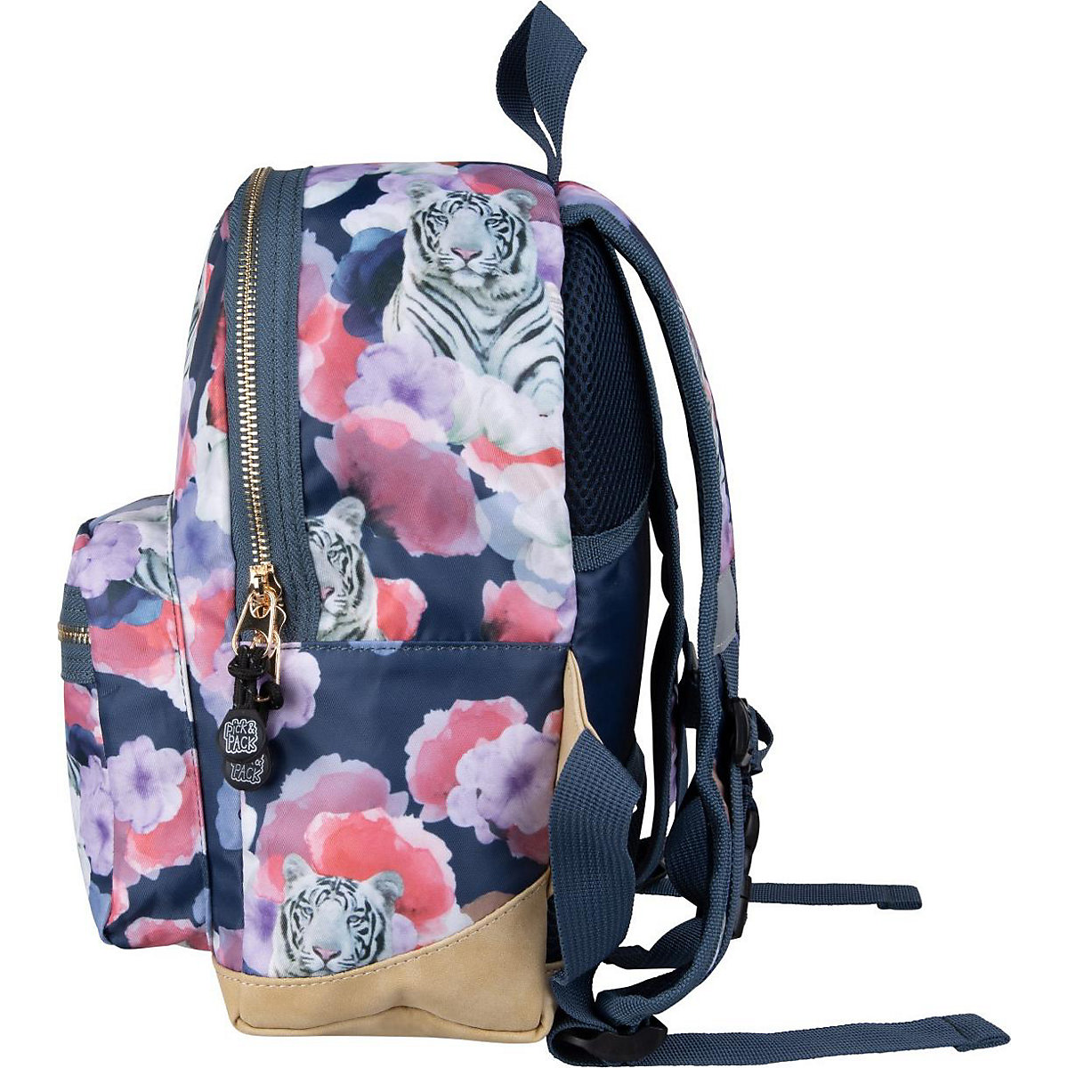 Kindergartenrucksack S Tiger of Love, Denim