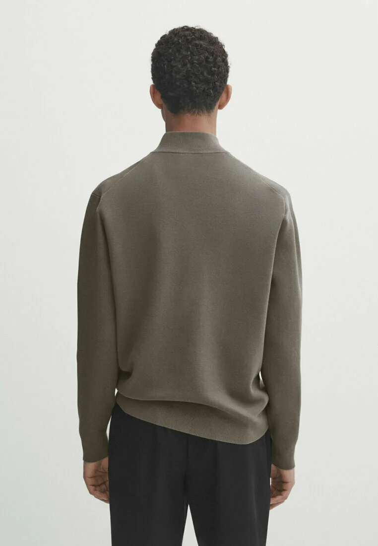 Massimo Dutti MILANO CON CUELLO ALTO Y CREMALLERA - Cárdigan
