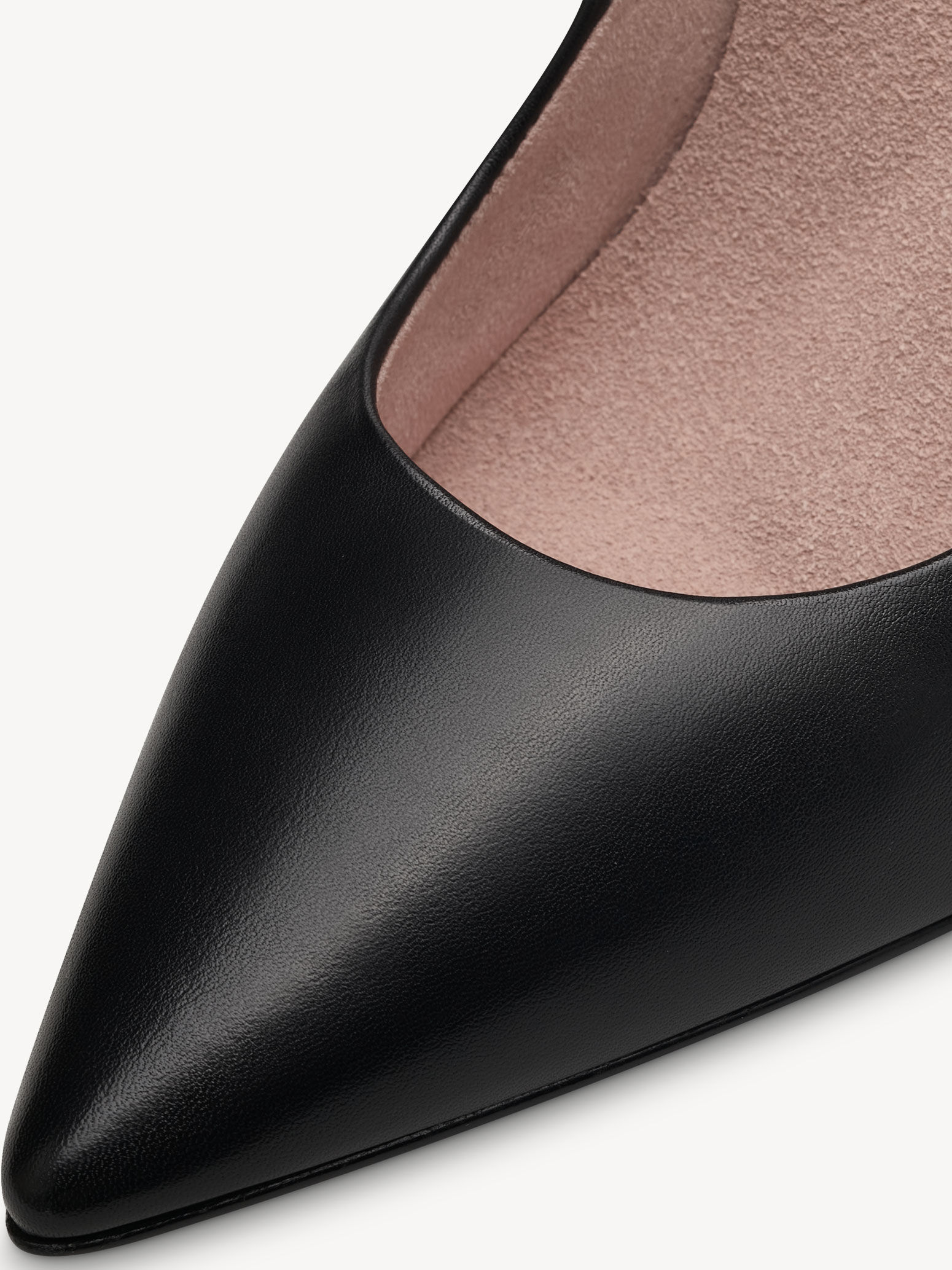 Escarpin en cuir - noir