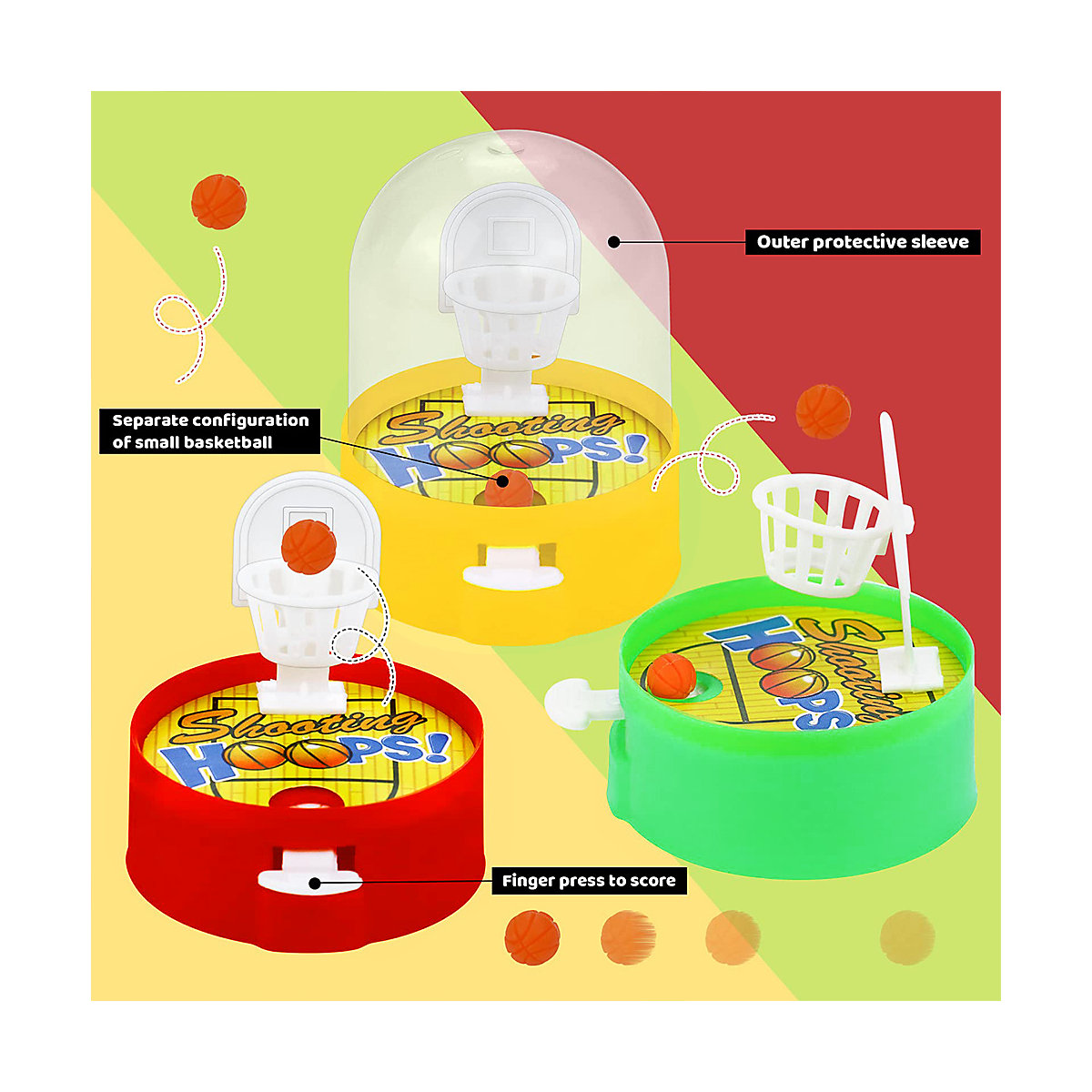 Mini Basketball Finger Spielzeug , 28 Stück für Kinder