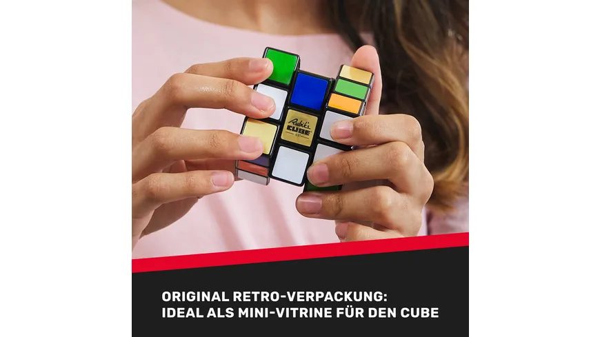 Rubik’s 3x3 Retro Cube Zauberwürfel - der 3x3 Cube im Look and Feel des Originals von vor 50 Jahren