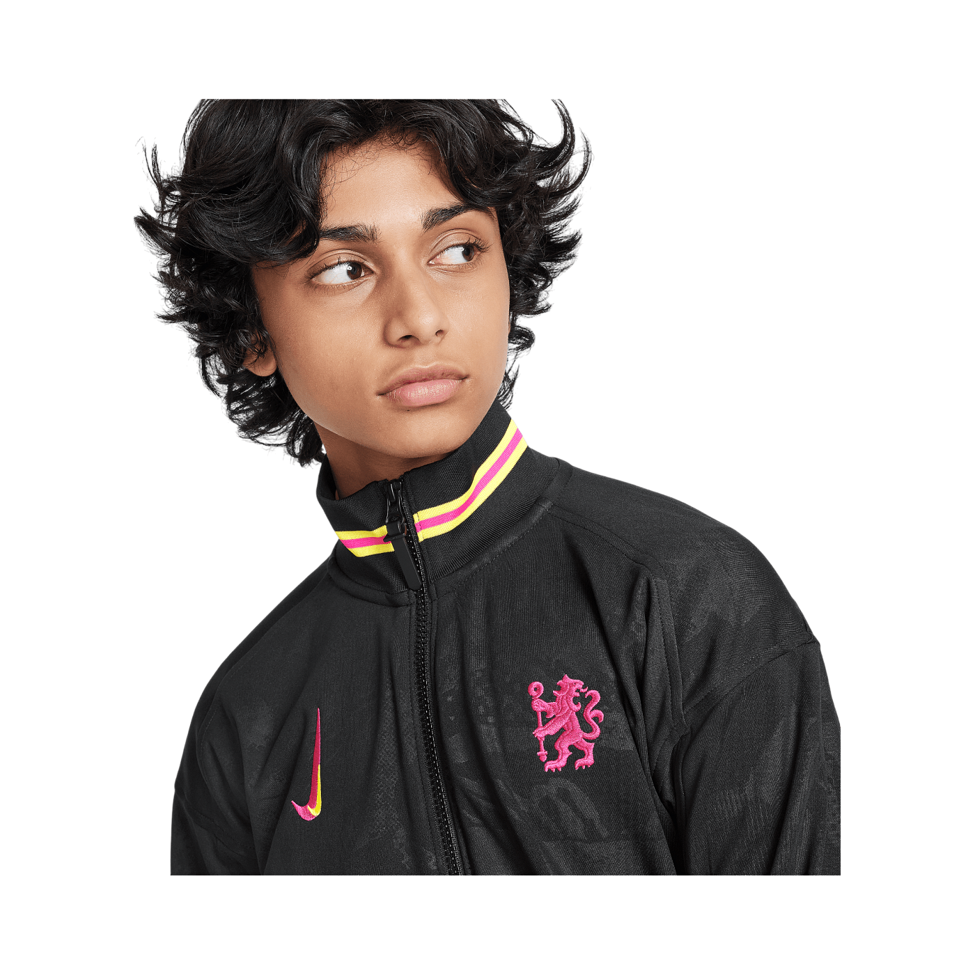 Nike FC Chelsea Academy Anthem Jacke 3rd Kids Schwarz F010