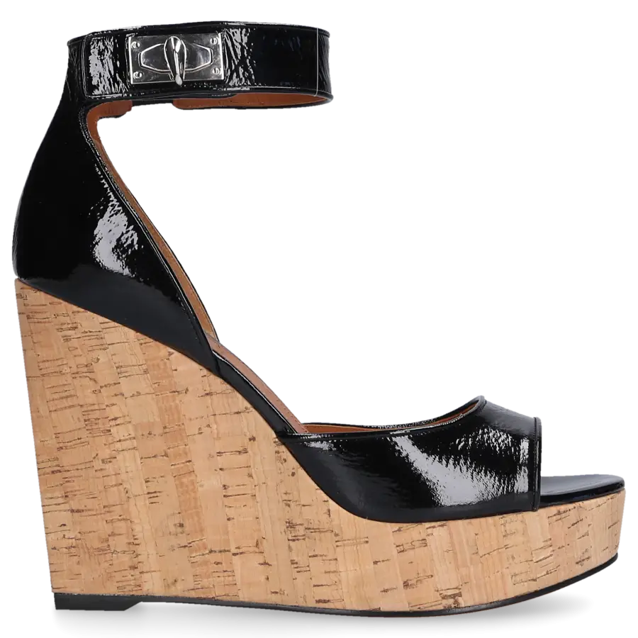 Givenchy - Sandalen Lackleder - schwarz