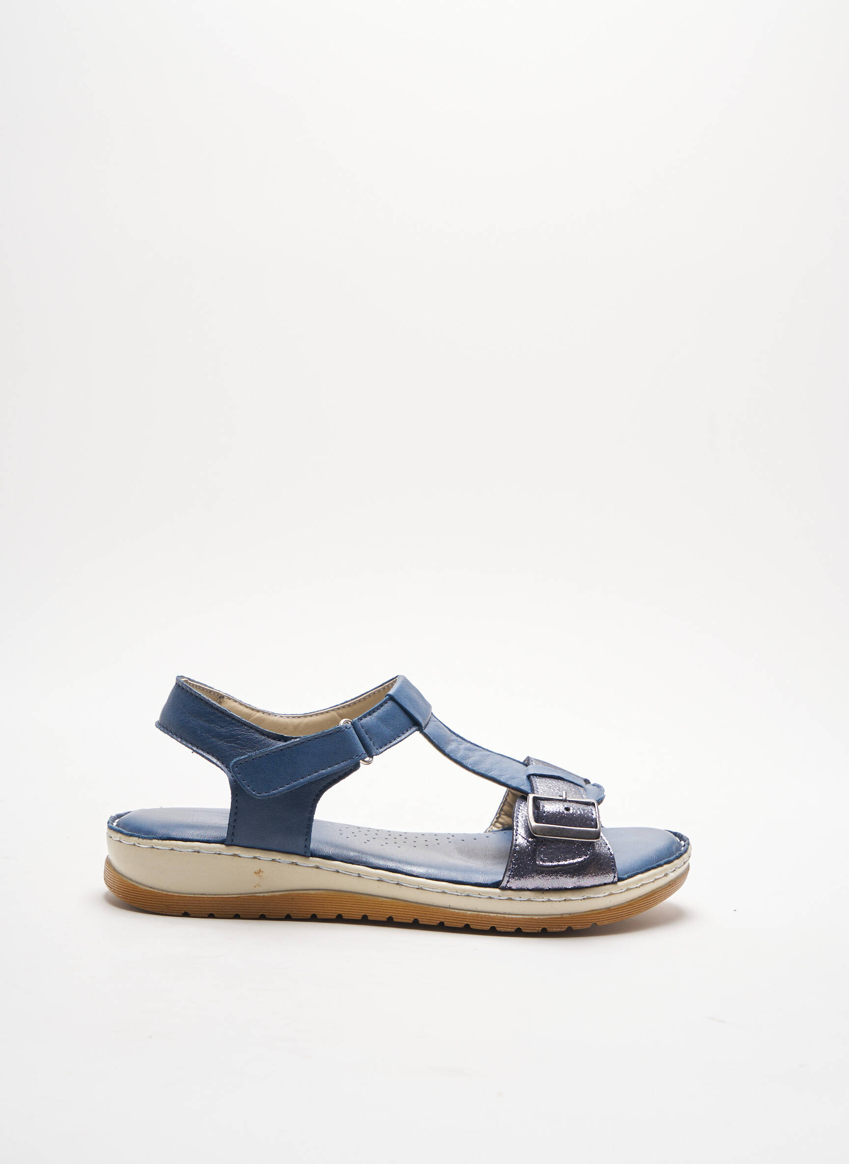 Elue Par Nous Sandales Nu Pieds Femme couleur bleu