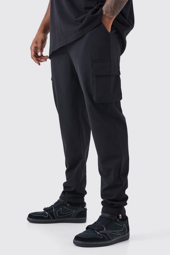 Plus elastische leichte Stretch Skinny Cargo-Hose