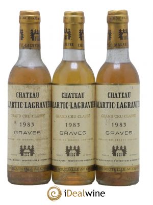 Château Malartic-Lagravière Cru Classé de Graves  1983 - Lot de 3 Demi-bouteilles