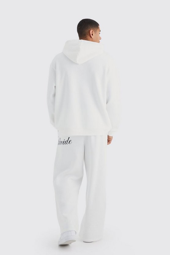 Oversize Hoodie mit Kordelzug und Print