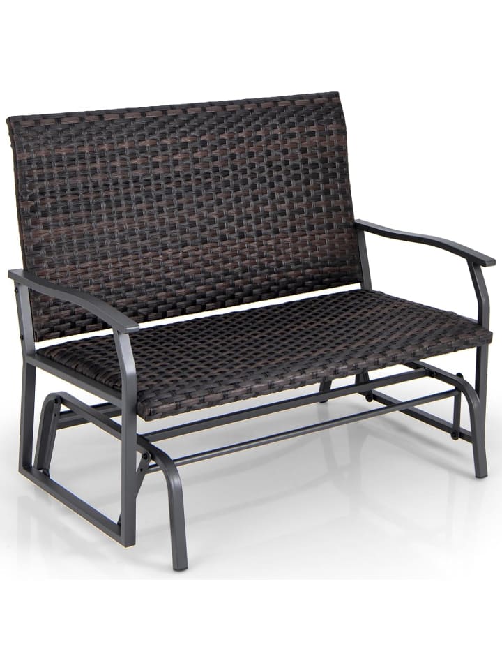 COSTWAY Gartenbank Polyrattan in Braun günstig kaufen onesize