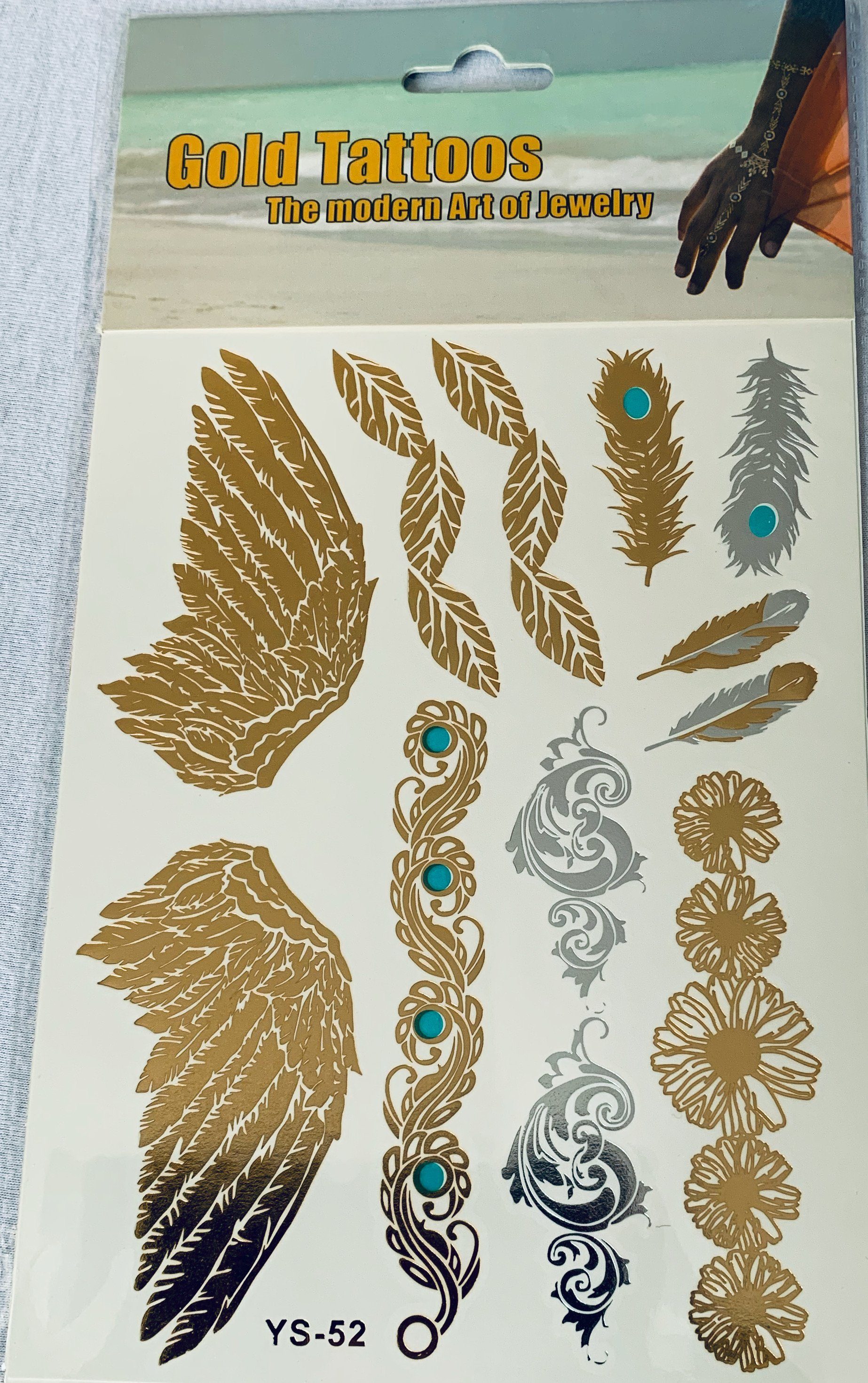 LK Trend & Style Schmuck-Tattoo Gold-Tattoo Die moderne Art von Modeschmuck