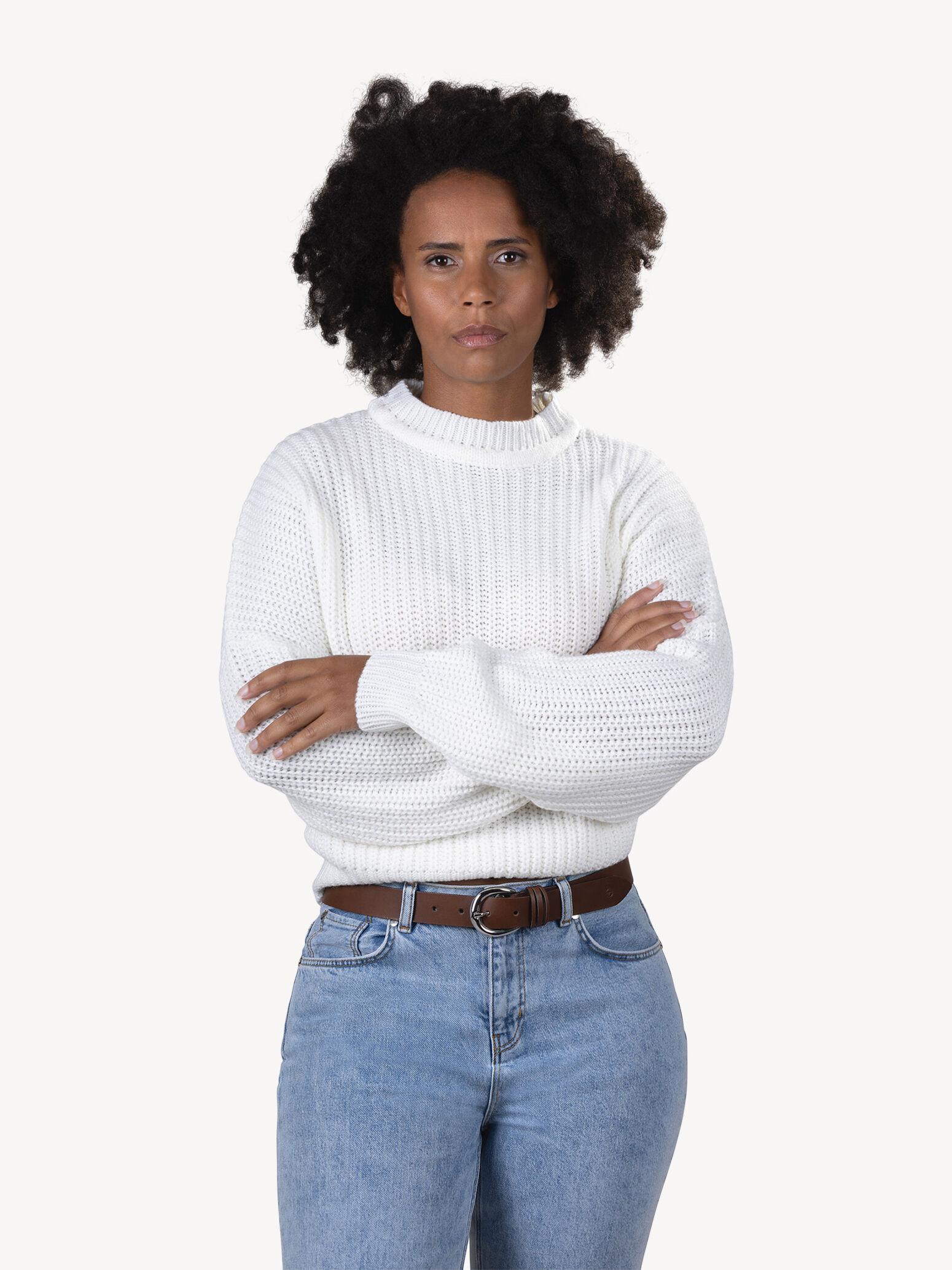 Ceinture en cuir - marron