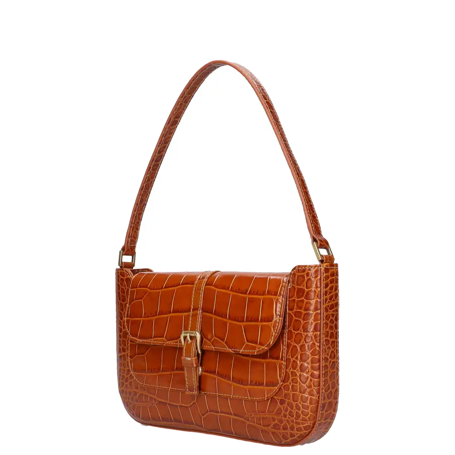 By FAR - Schultertasche MIRANDA Kalbsleder - braun