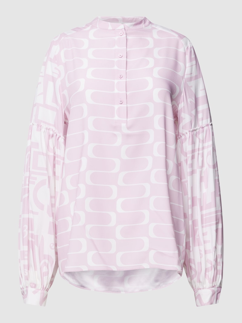 Bluse mit Knopfleiste in altrosa