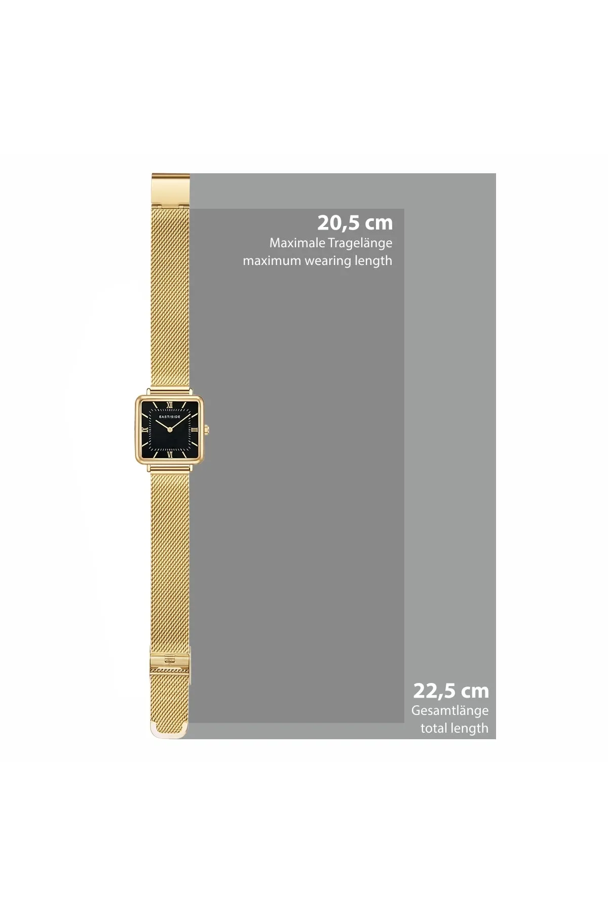eastside  Quarzuhr Damen Quarzuhr gelbgold Edelstahl gelbgold