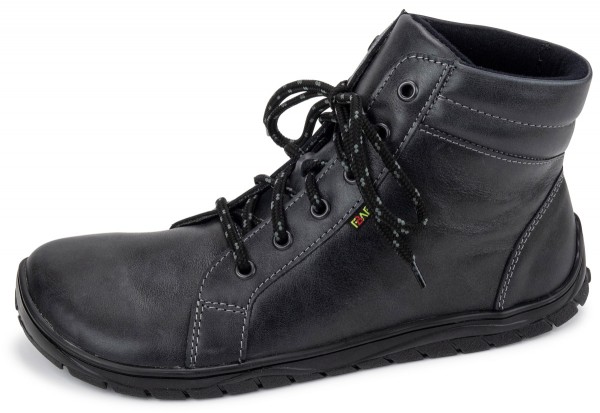 Fare Bare |vB ~ HighCut Leder Schnürer ~ Schwarz