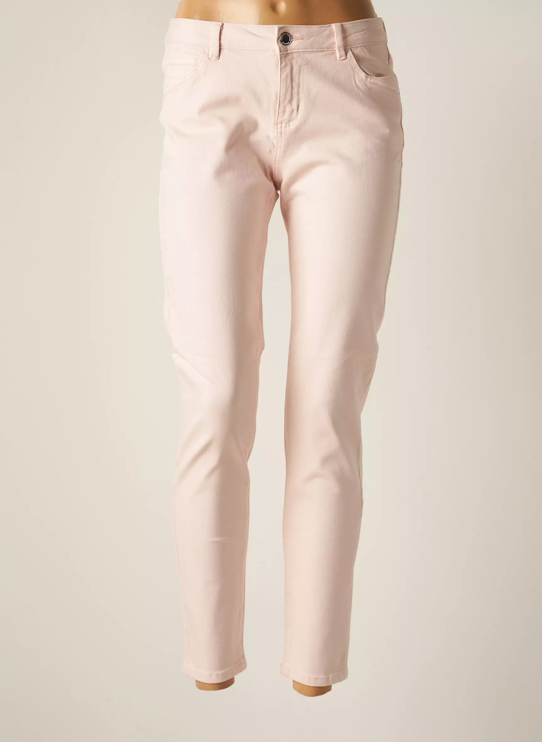 Morgan Pantalons Slim Femme couleur rose