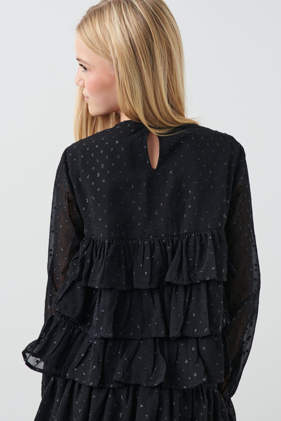 Y party flounce blouse