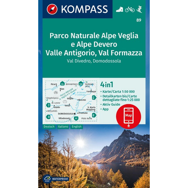 KOKA WANDERKARTE 89 PARCO NATURALE ALPE VEGLIA E ALPE DEVERO