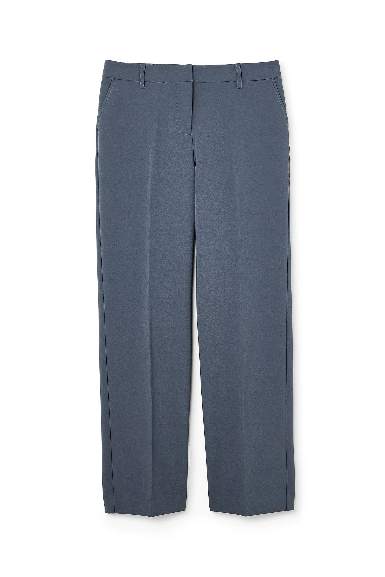 Gerade Anzughose mit niedriger Taille