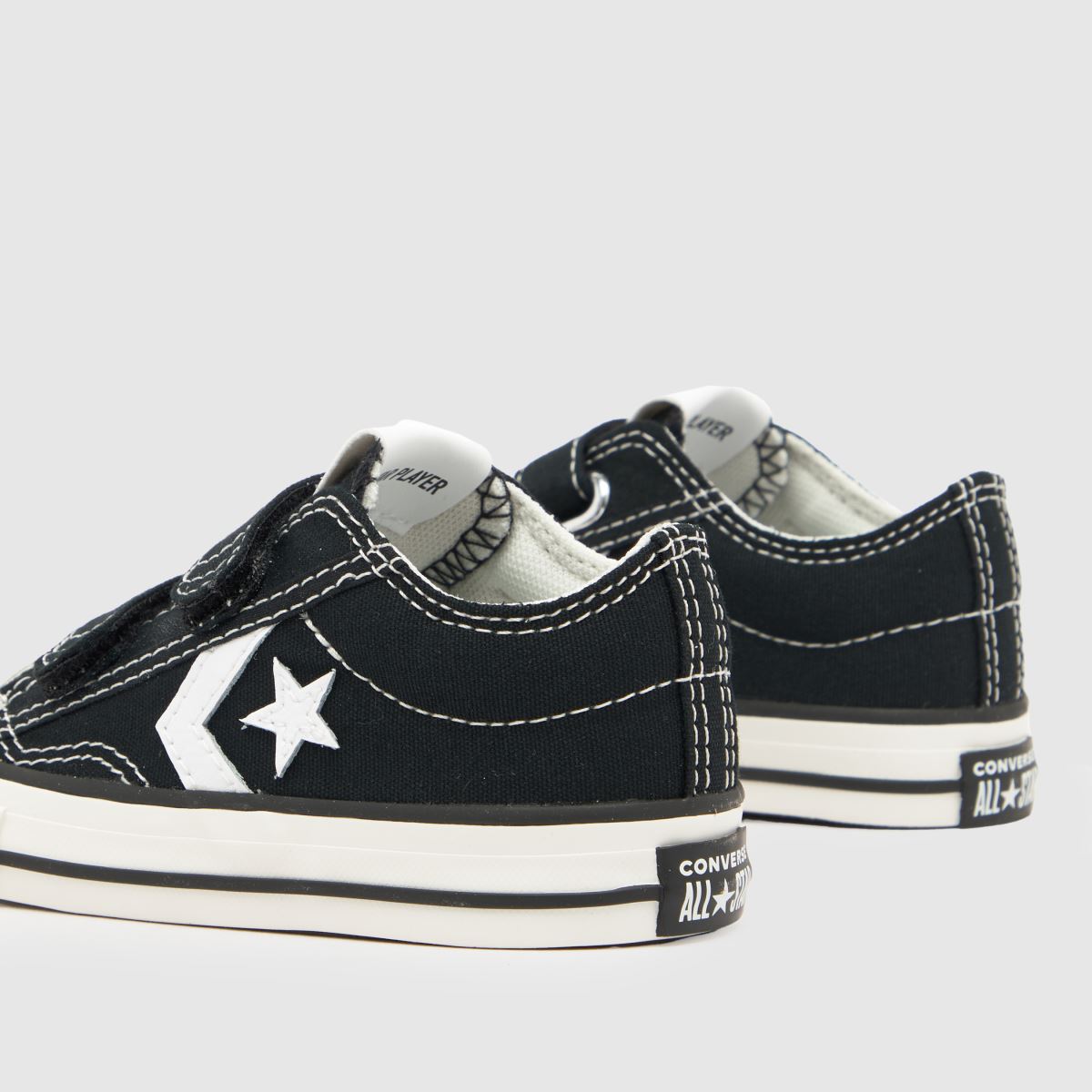 Converse svarta och vita Star Player 76 v Pojkar Småbarnsskor