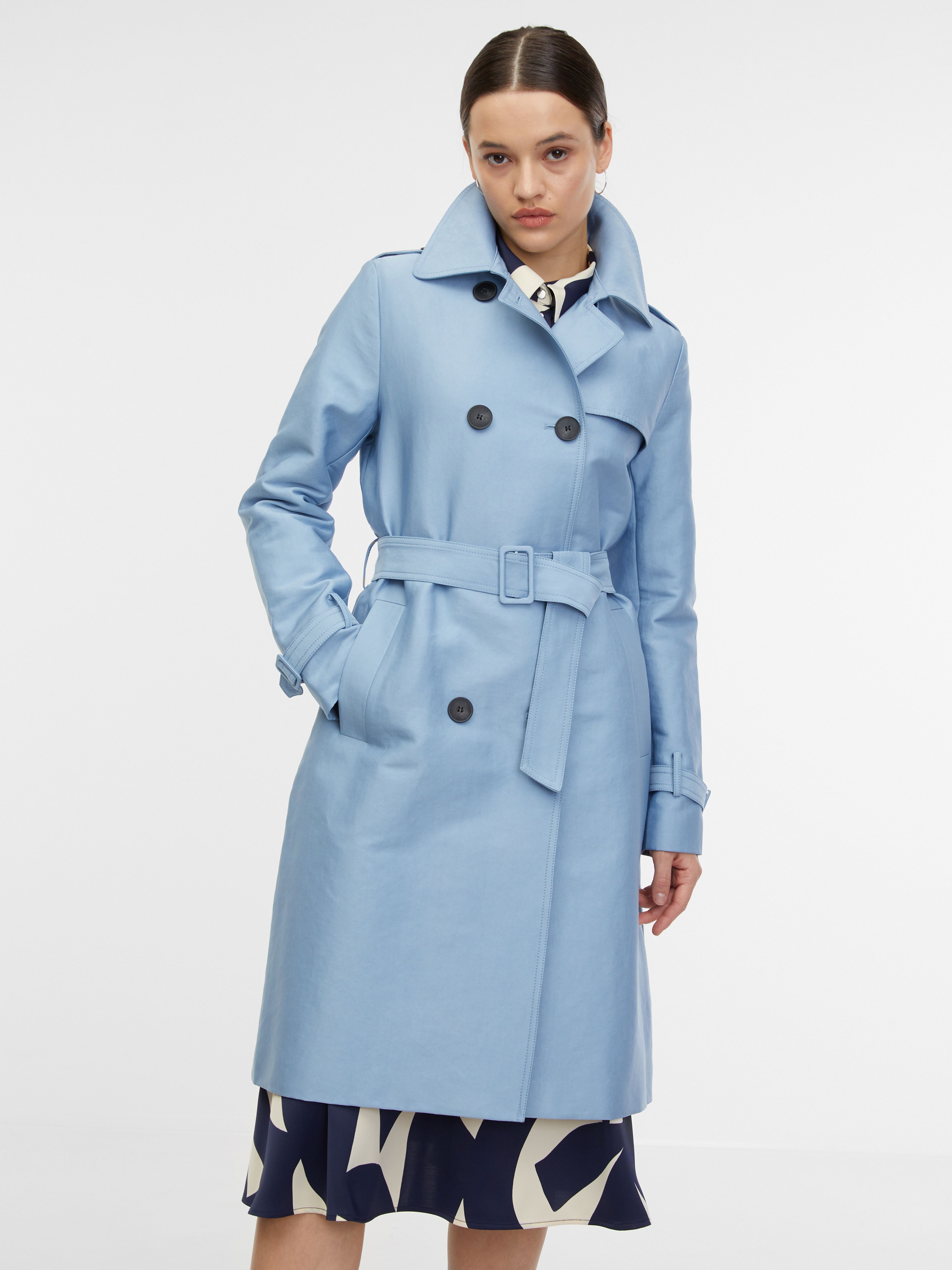 Hellblauer Damen-Trenchcoat ORSAY