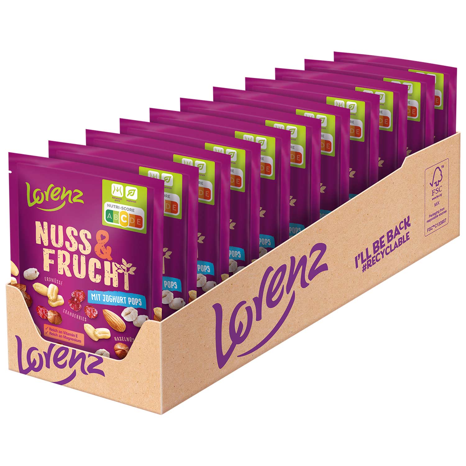 Lorenz Nuss & Frucht mit Joghurt Pops 100g
