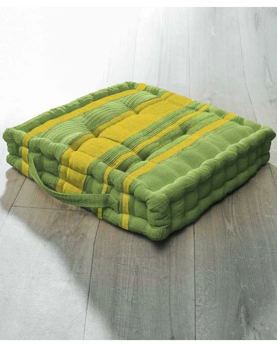 Coussin d'assise uni et rayé