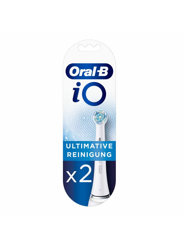 Oral-B 2 er-Set iO Ultimative Reinigung 2er Aufsteckbürsten weiß in Weiß günstig kaufen onesize