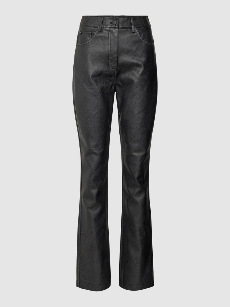 Hose in Leder-Optik in black