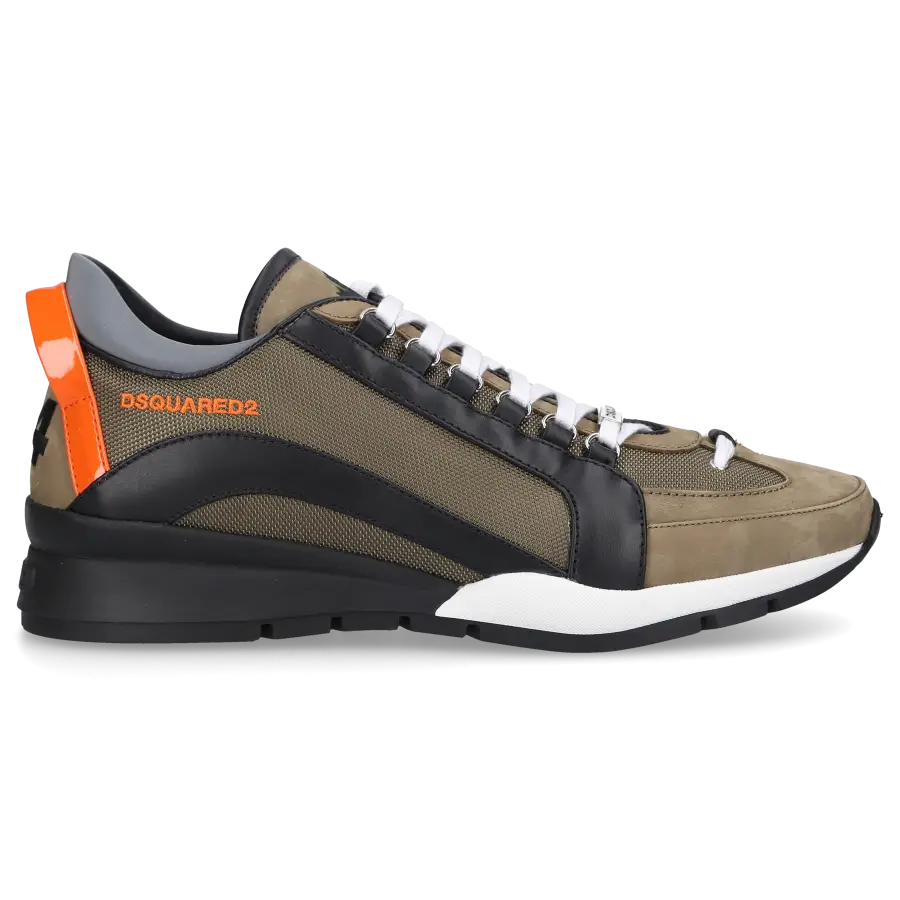 Dsquared2 - Sneaker low LEGENDARY Nubukleder Nylon - grün